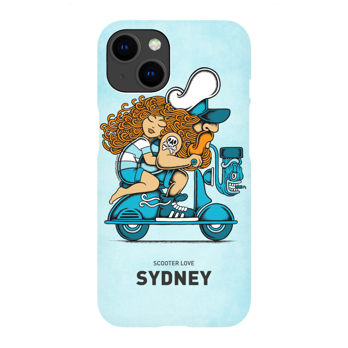 "Sydney Scooter Love"für iPhone - Premium-Case Handyhülle artboxONE