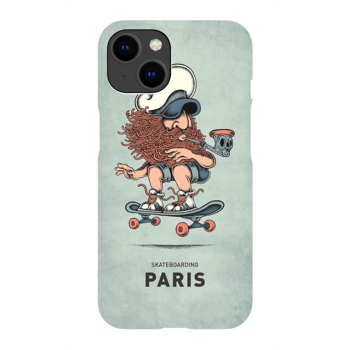 "Paris Skateboard"für iPhone - Premium-Case Handyhülle artboxONE