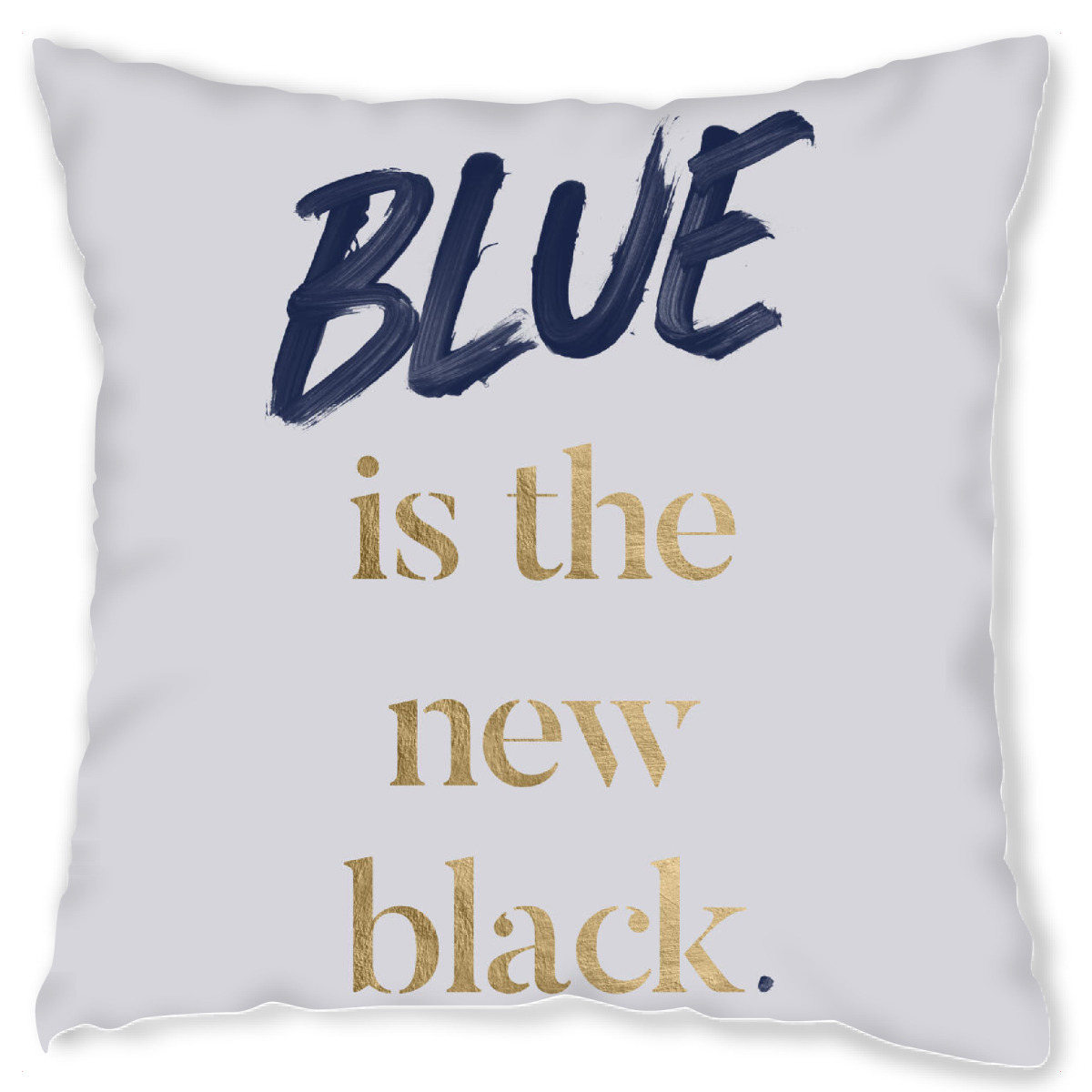 Design-Kissen "Blau ist das neue Schwarz" artboxONE - Typografie