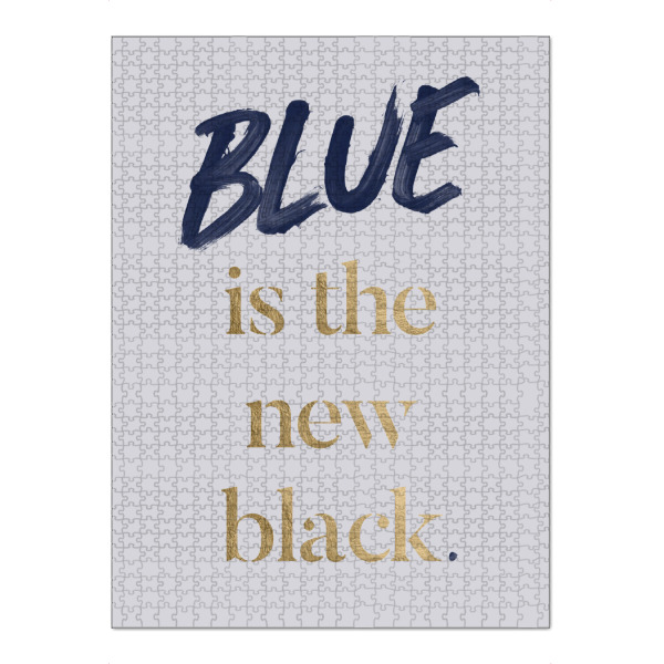 Puzzle Ravensburger "Blau ist das neue Schwarz" artboxONE - Typografie