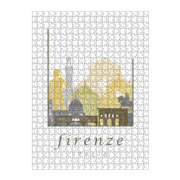 Puzzle Ravensburger "Florence skyline desert" artboxONE - Städte,Architektur