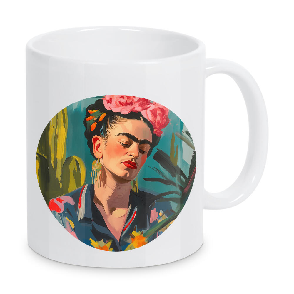Tasse "Frida's Floral Fiesta" artboxONE - Floral,Menschen,Fashion