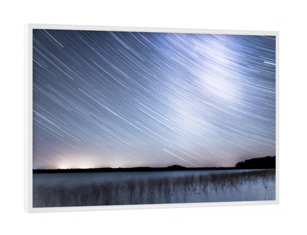 Poster mit weißem Rahmen "Startrails" artboxONE - Natur,Reise / Strand und Meer,Reise / Länder