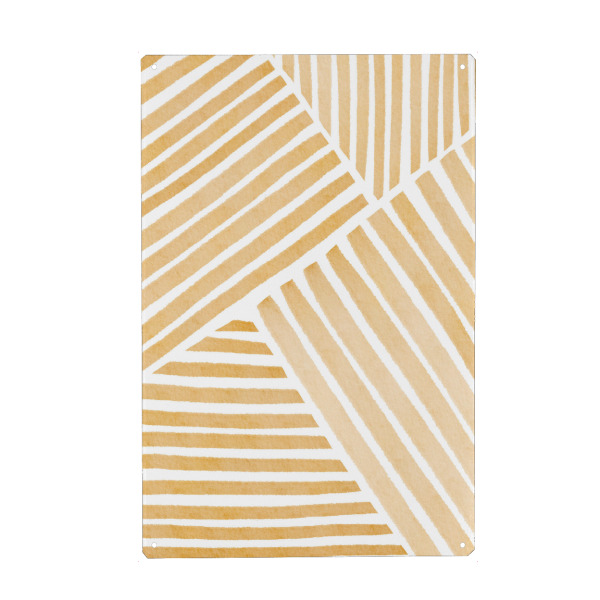 Metall Poster "Watercolor Stripe" artboxONE - Abstrakt,Geometrie