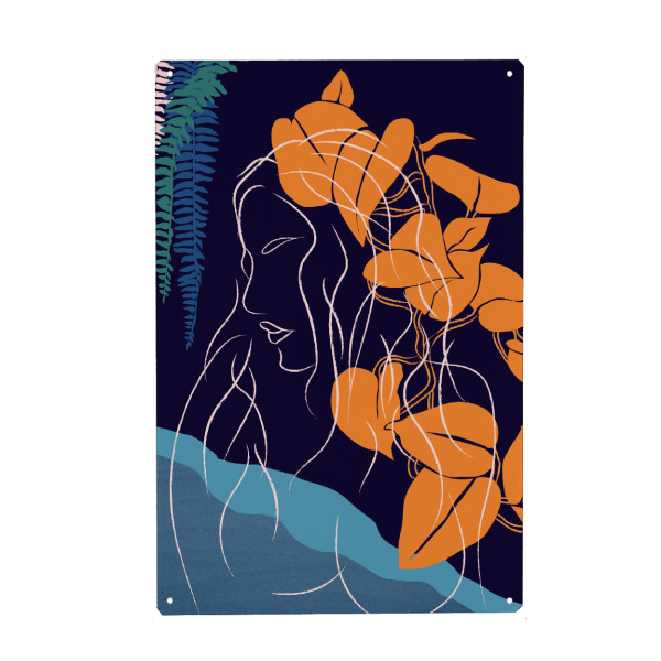 Holzbild "Beach Girl Laura" artboxONE - Natur,Menschen