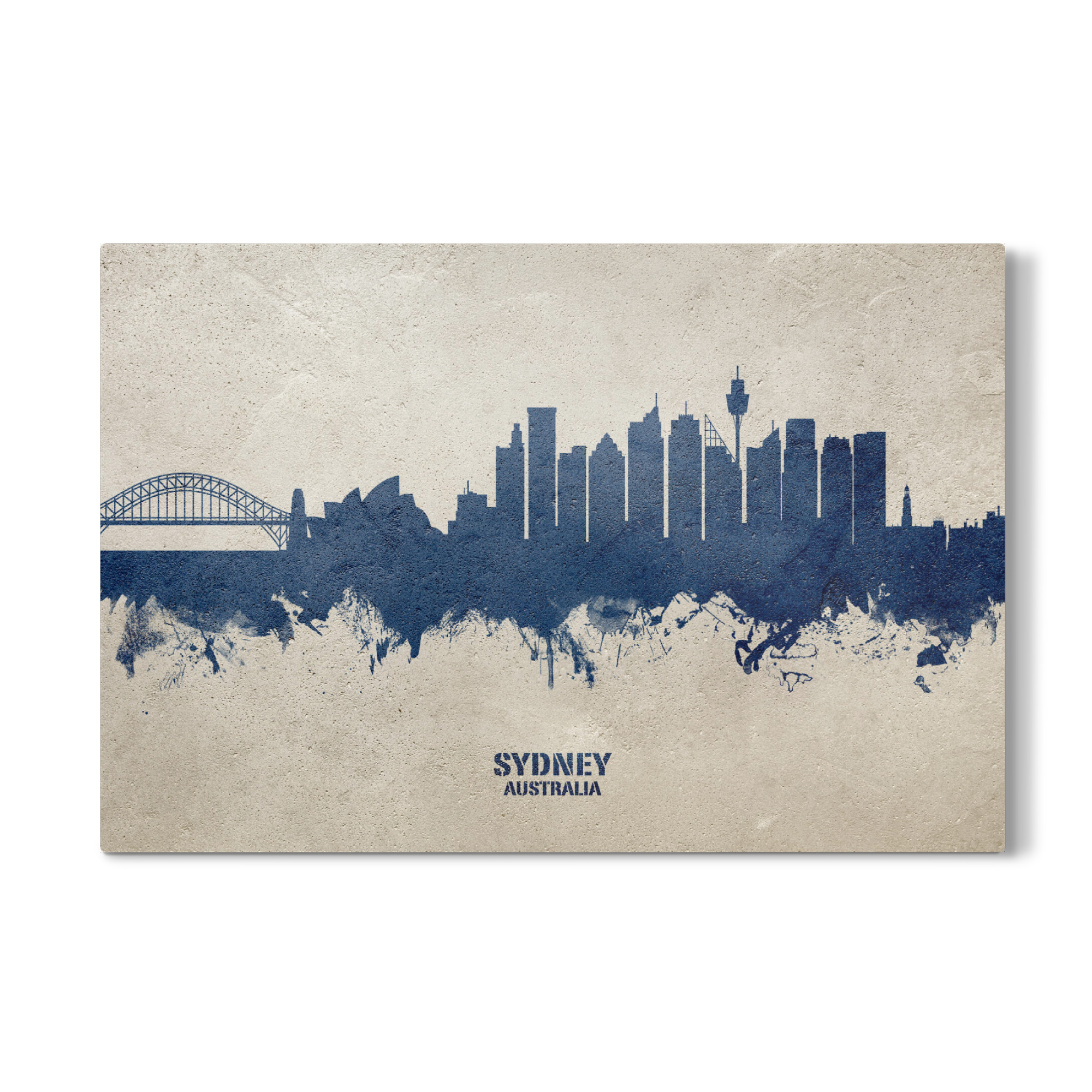 Galerie-Print "Sydney Australia Skyline PaintBlue" 75x50 cm artboxONE