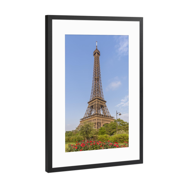 Poster mit Rahmen Schwarz (Metallic) "Idylle mitten in Paris" artboxONE - Städte,Städte / Paris