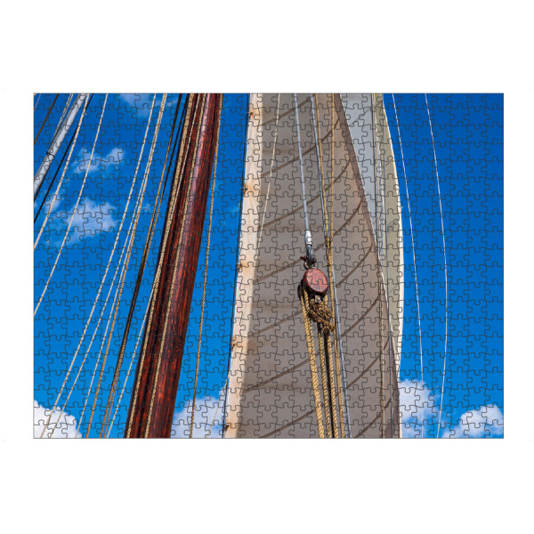 Puzzle Ravensburger "Detail eines Segelschiffes" artboxONE - Reise,Reise / Strand und Meer