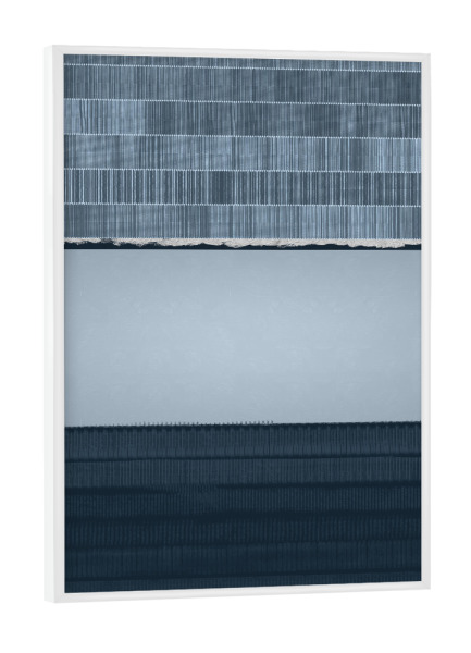 Poster mit weißem Rahmen "Iceberg | Abstract" artboxONE - Abstrakt