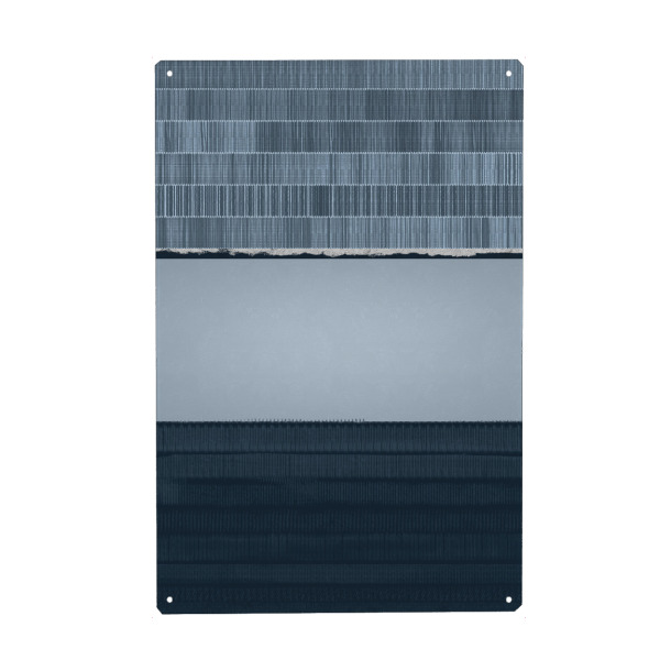 Metall Poster "Iceberg | Abstract" artboxONE - Abstrakt - Iceberg,Ice,Cold,Sea,Water,Paint,Brush,News,Blue,White,Structure,Abstrakt,Abstract,Grey,Grau