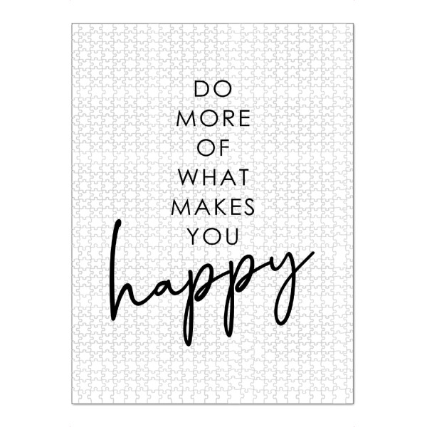 Puzzle Ravensburger "*What Makes You Happy*" artboxONE - Typografie,Menschen
