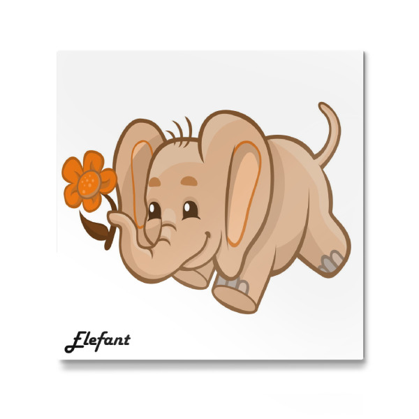 Galerie-Print "Elefant Afrika" 30x30 cm artboxONE