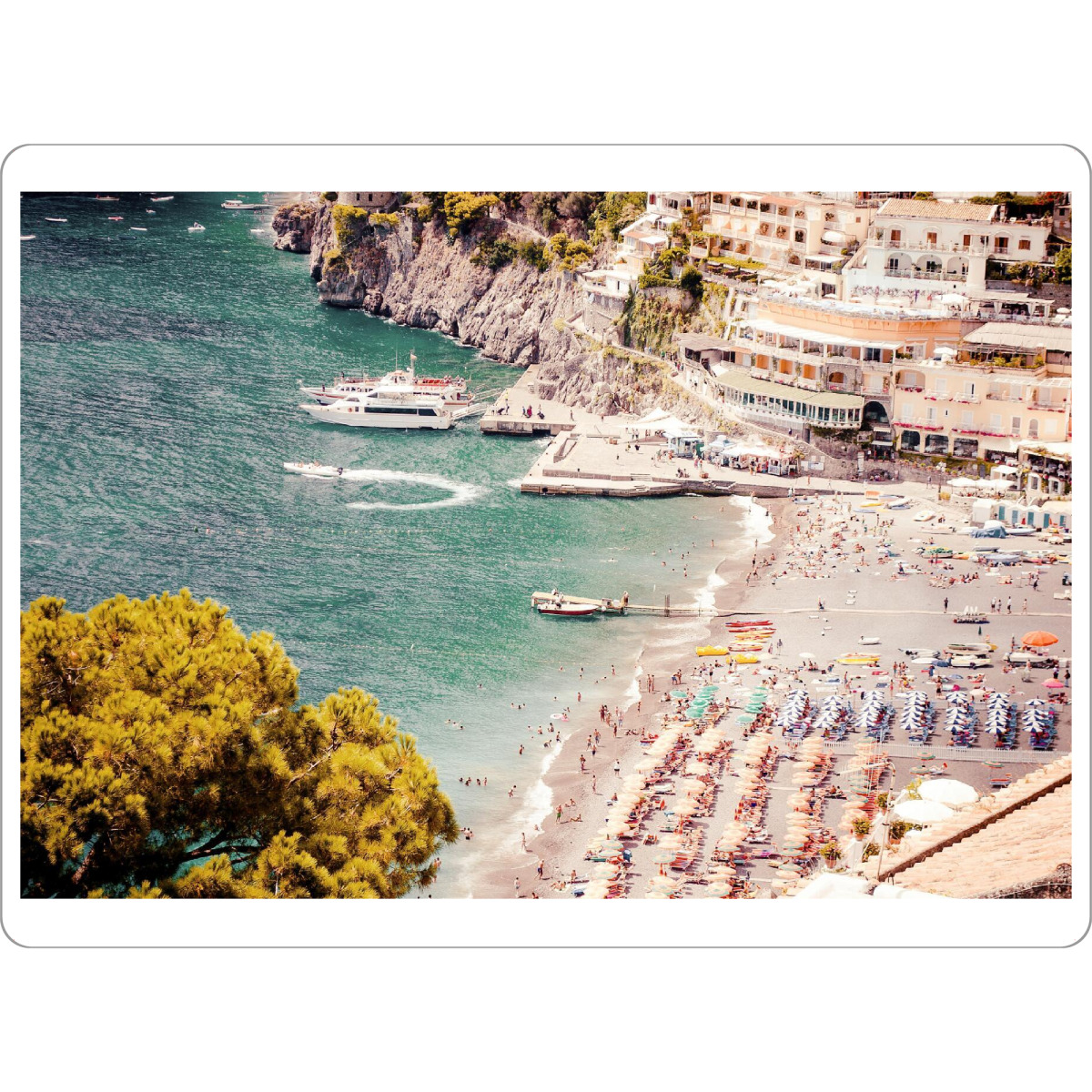Tischset "Positano Beach Photography" artboxONE - Reise,Reise / Strand und Meer,Reise / Länder