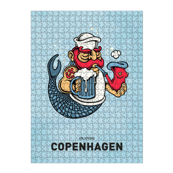 artboxONE Puzzle "Copenhagen Sailor Mermaid" artboxONE - Städte,Reise,Streetart,Städte / København,Lustig