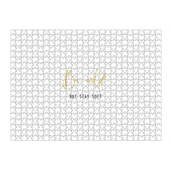 Puzzle Ravensburger "Be wild. But stay soft" artboxONE - Typografie,Für Kinder,Festivals