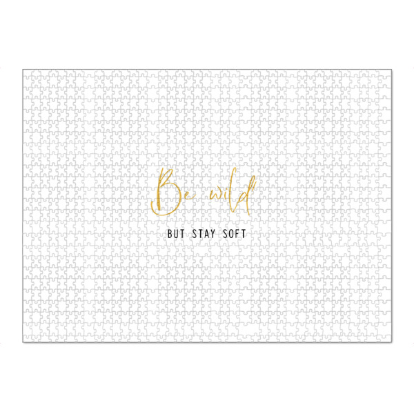 Puzzle Ravensburger "Be wild. But stay soft" artboxONE - Typografie,Für Kinder,Festivals