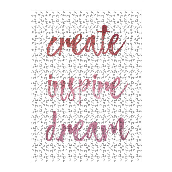 artboxONE Puzzle "Create, Inspire, Dream" artboxONE - Typografie,Menschen