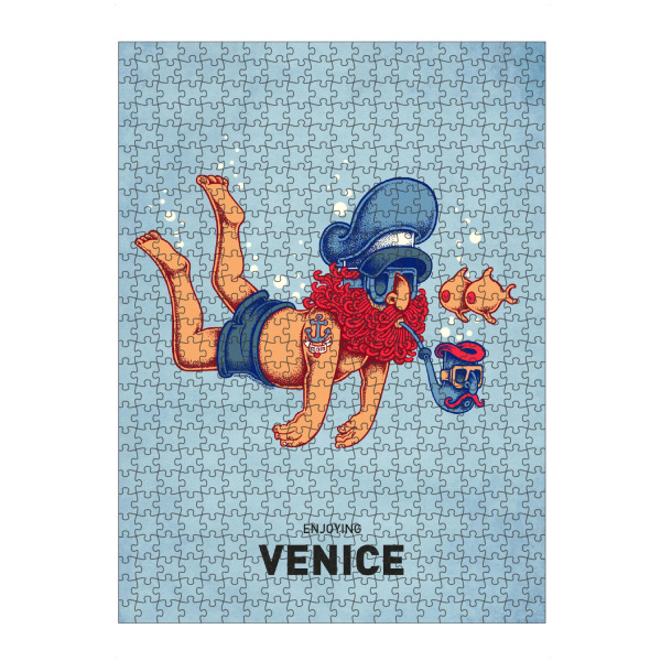 artboxONE Puzzle "Venice Diver" artboxONE - Städte,Reise,Städte / Venedig,Streetart,Lustig