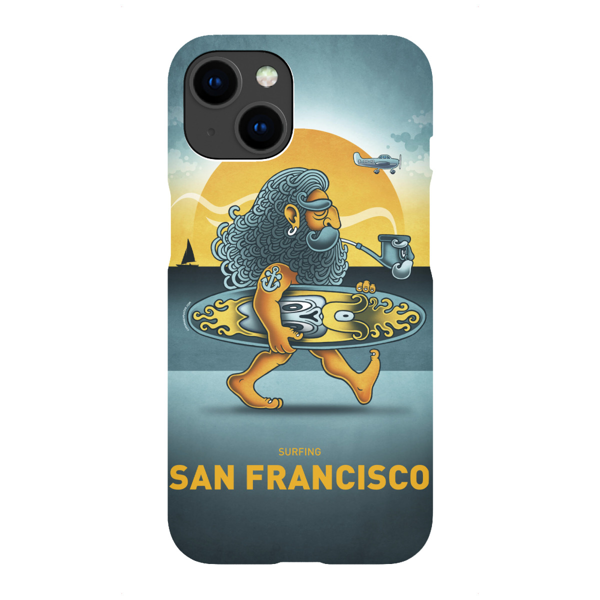 iPhone "San Francisco Surfer" Premium-Case Handyhülle artboxONE