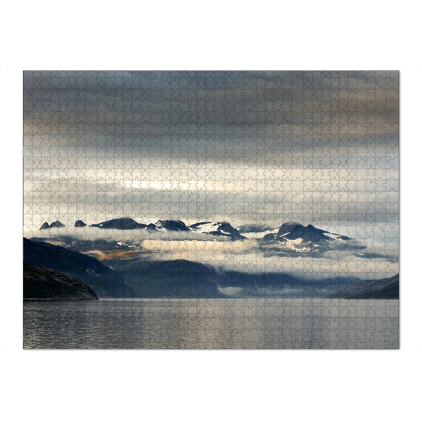 Puzzle Ravensburger "Cloudy Mountains" artboxONE - Natur,Reise