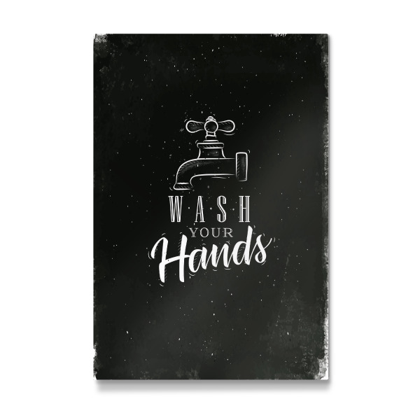 Galerie-Print "Bathroom faucet graphic chalk" 30x20 cm artboxONE
