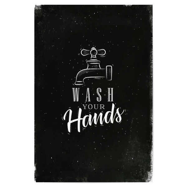Poster 30x20 cm "Bathroom faucet graphic chalk" artboxONE - Für Kinder,Schwarzweiß,Streetart,Für Mama,Für Papa