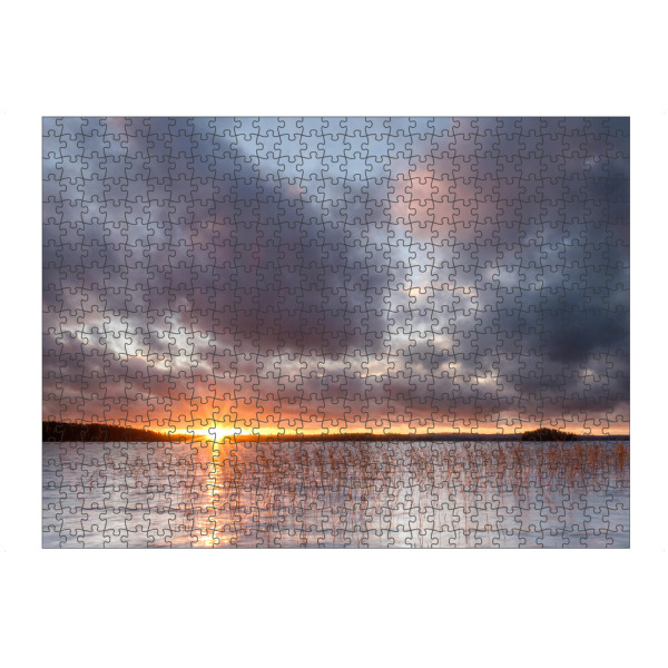 Puzzle Ravensburger "Sonnenuntergang in Finnland" artboxONE - Natur,Reise,Reise / Strand und Meer