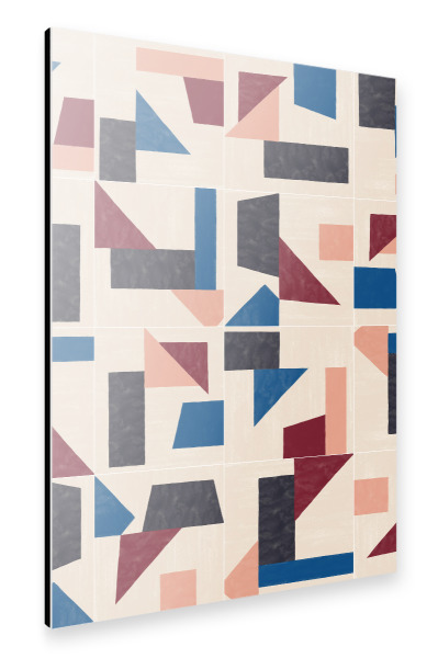 Alu-Dibond "Tangram Wall Tiles Third" 30x20 cm artboxONE