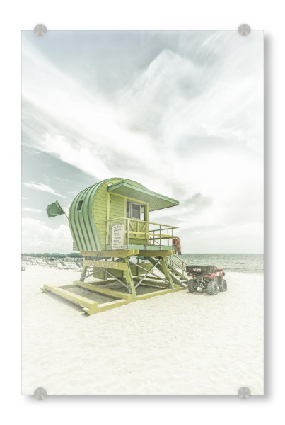 Acrylglasbild "MIAMI BEACH Vintage Florida Flair" artboxONE - Reise / Strand und Meer,Reise / Länder