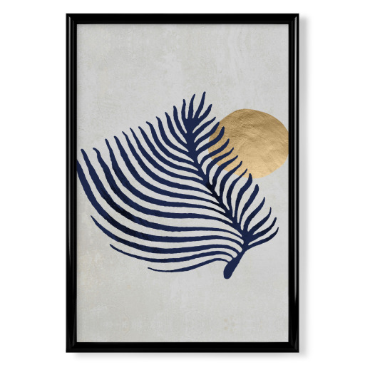 Blau Blatt II von Helo