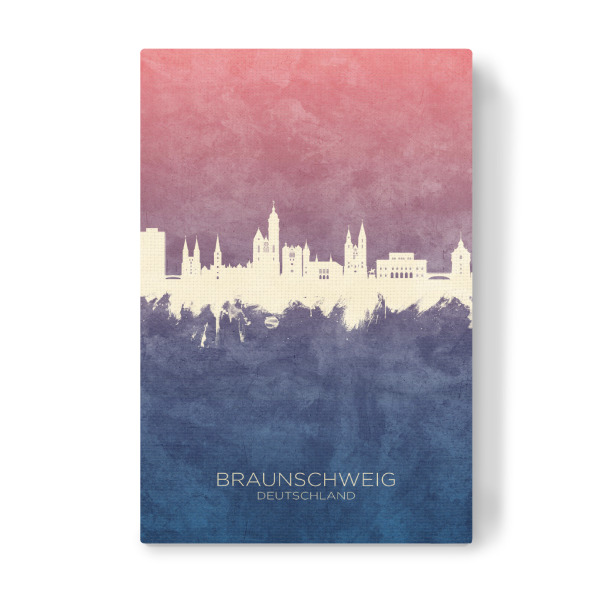 Leinwandbild "Braunschweig Skyline BlueRose" artboxONE - Städte