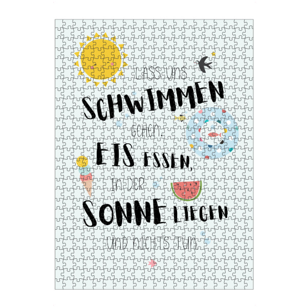 Puzzle Ravensburger "Sommerträume" artboxONE - Typografie,Reise,Für Kinder,Comic,Lustig