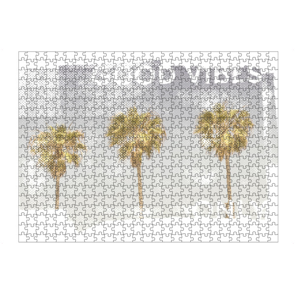 Puzzle Ravensburger "Vintage Palmen | good vibes only" artboxONE - Natur,Reise / Strand und Meer