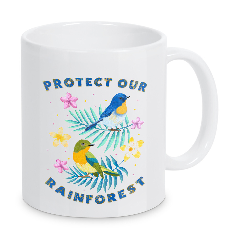 Tasse "Schützen wir den Regenwald" artboxONE - Typografie,Natur,Tiere