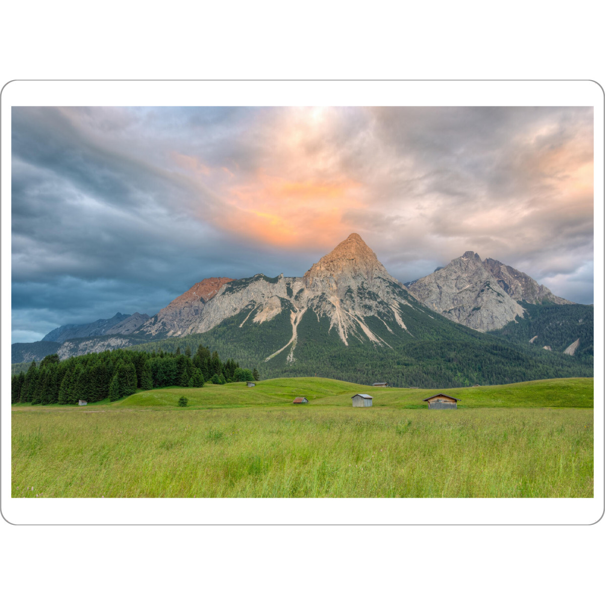 Tischset "Ehrwalder Sonnenspitze" artboxONE - Natur,Reise,Reise / Länder