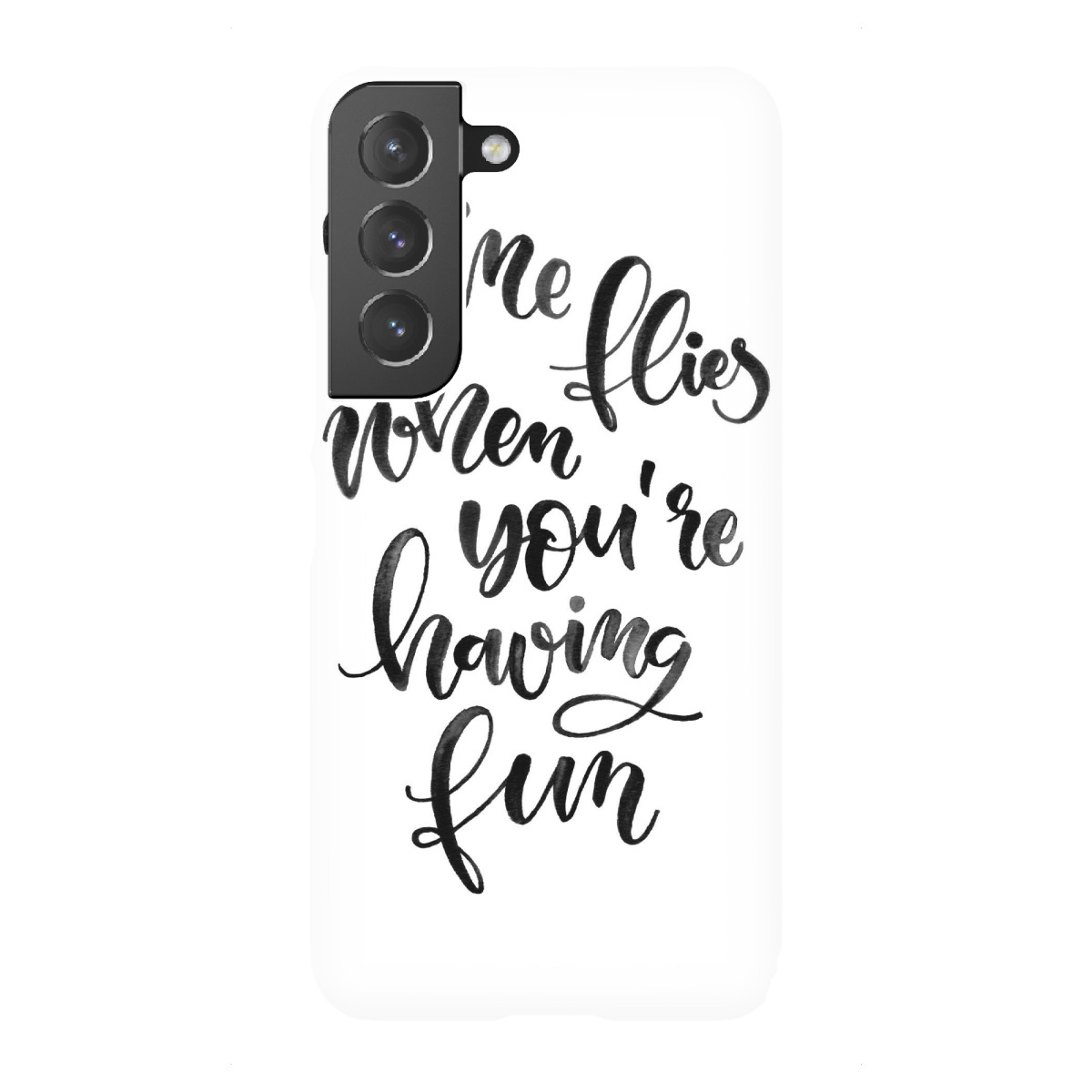 "Wine flies when you're having fun"für Samsung Galaxy - Premium-Case Handyhülle artboxONE