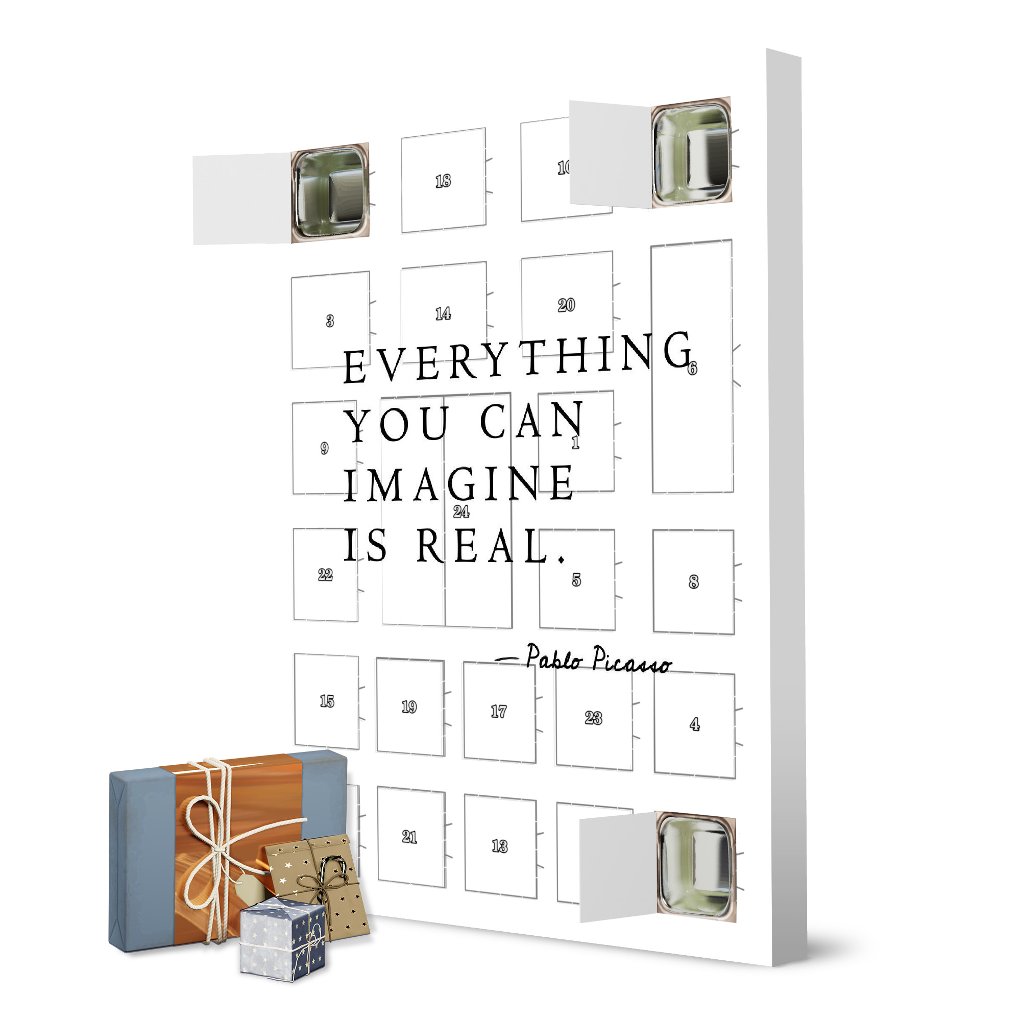 Adventskalender zum Selbstbefüllen Imagine artboxONE Adventskalender Typografie