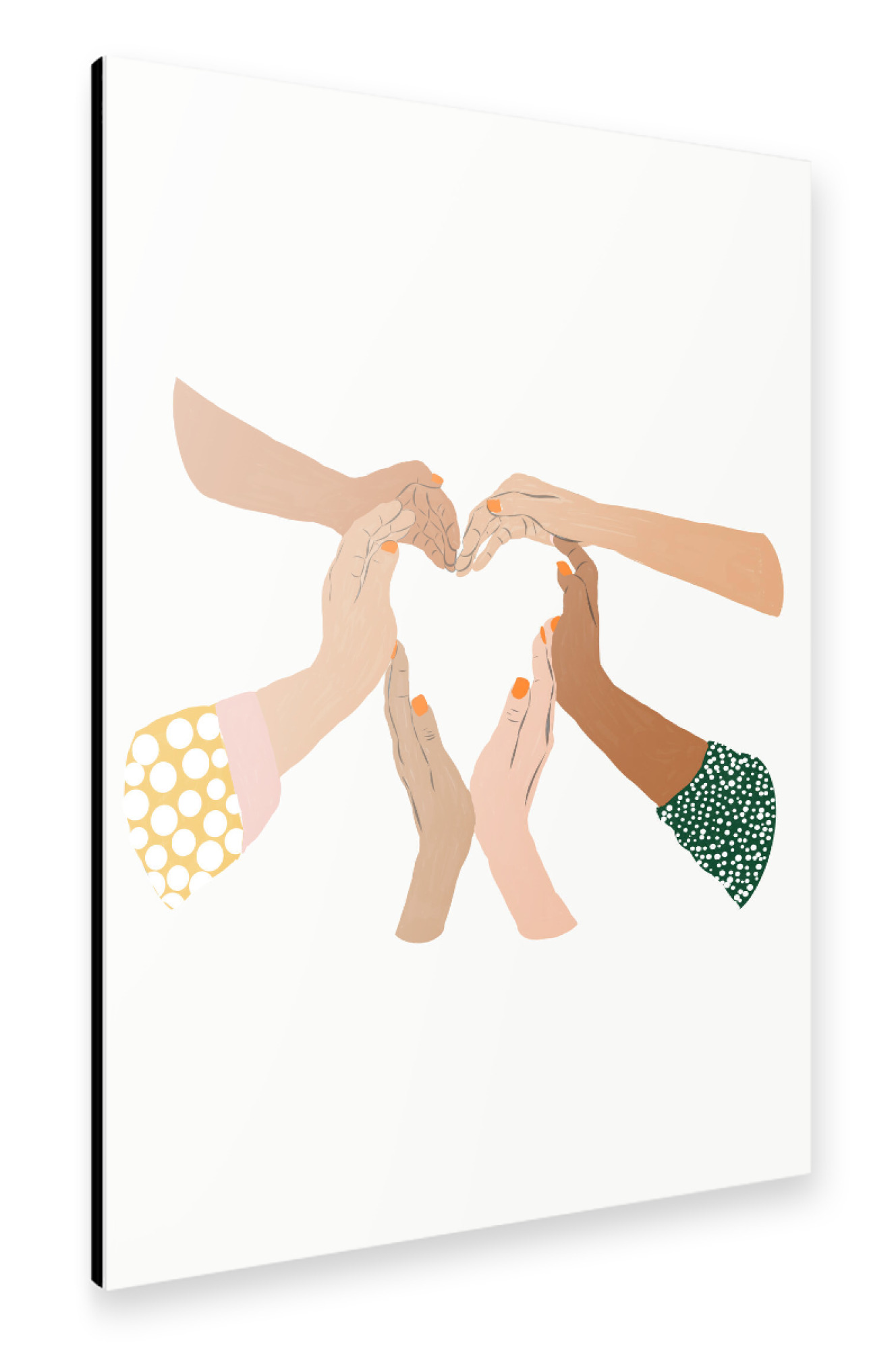 Alu-Dibond "Indiscrimination | Anti-Racism" 75x50 cm artboxONE