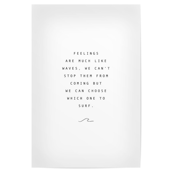 Poster 30x20 cm "Feelings" artboxONE - Typografie,Menschen
