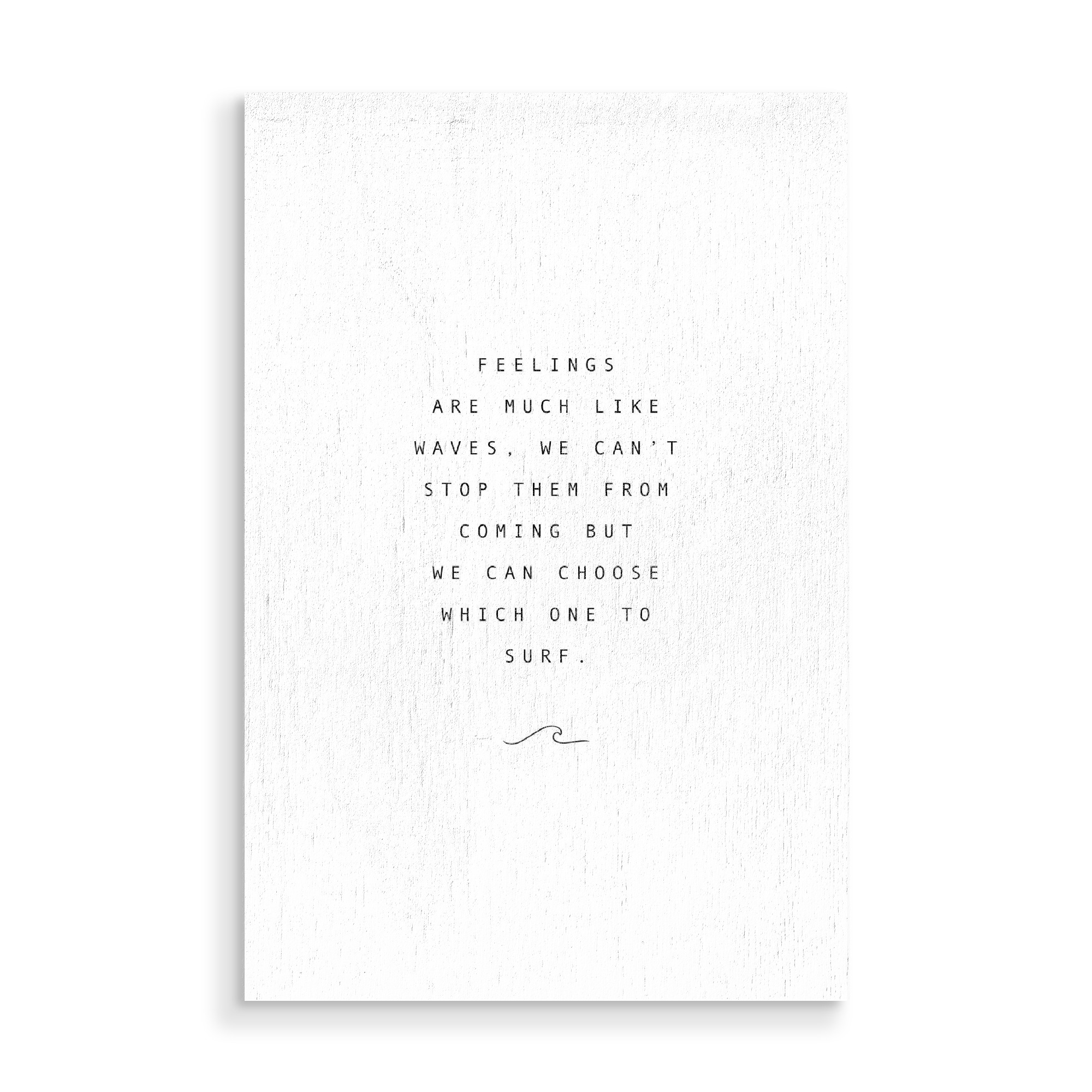 Holzbild "Feelings" artboxONE - Typografie,Menschen