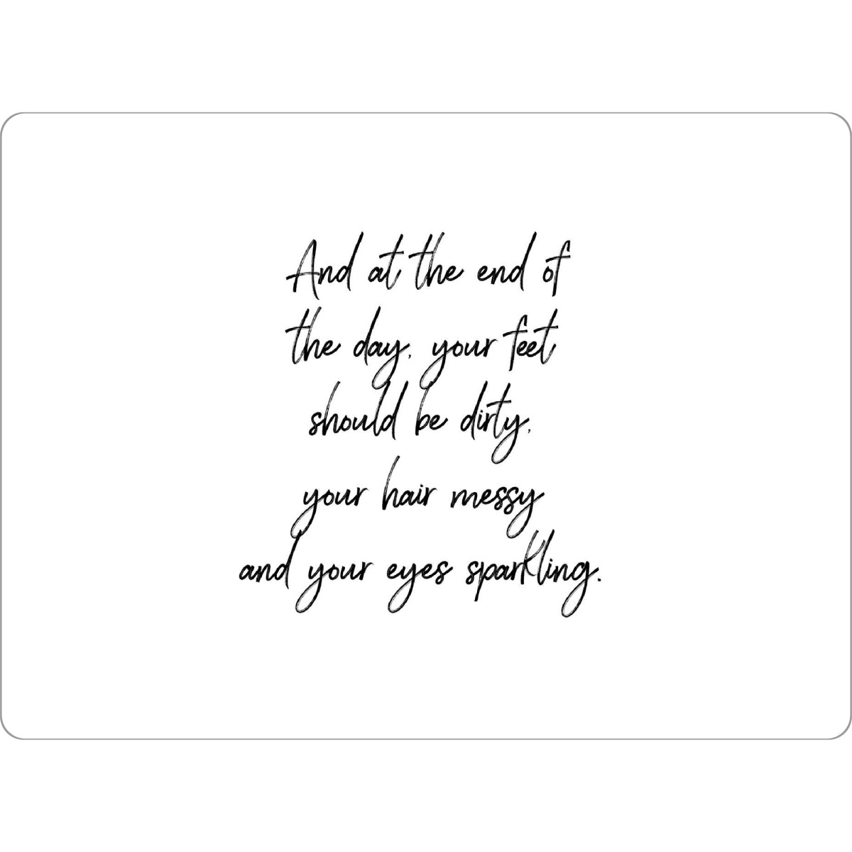 Tischset "Happy Life quote" artboxONE - Typografie,Menschen,Lustig