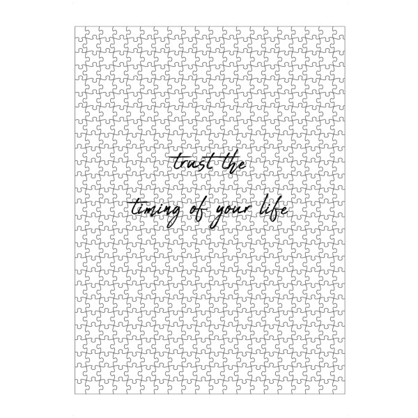artboxONE Puzzle "Timing of life" artboxONE - Typografie,Menschen
