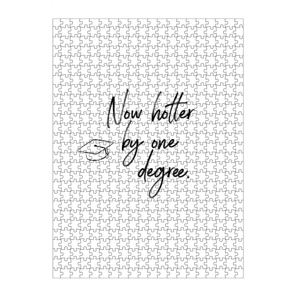 artboxONE Puzzle "Hotter by one degree" artboxONE - Typografie,Menschen,Lustig