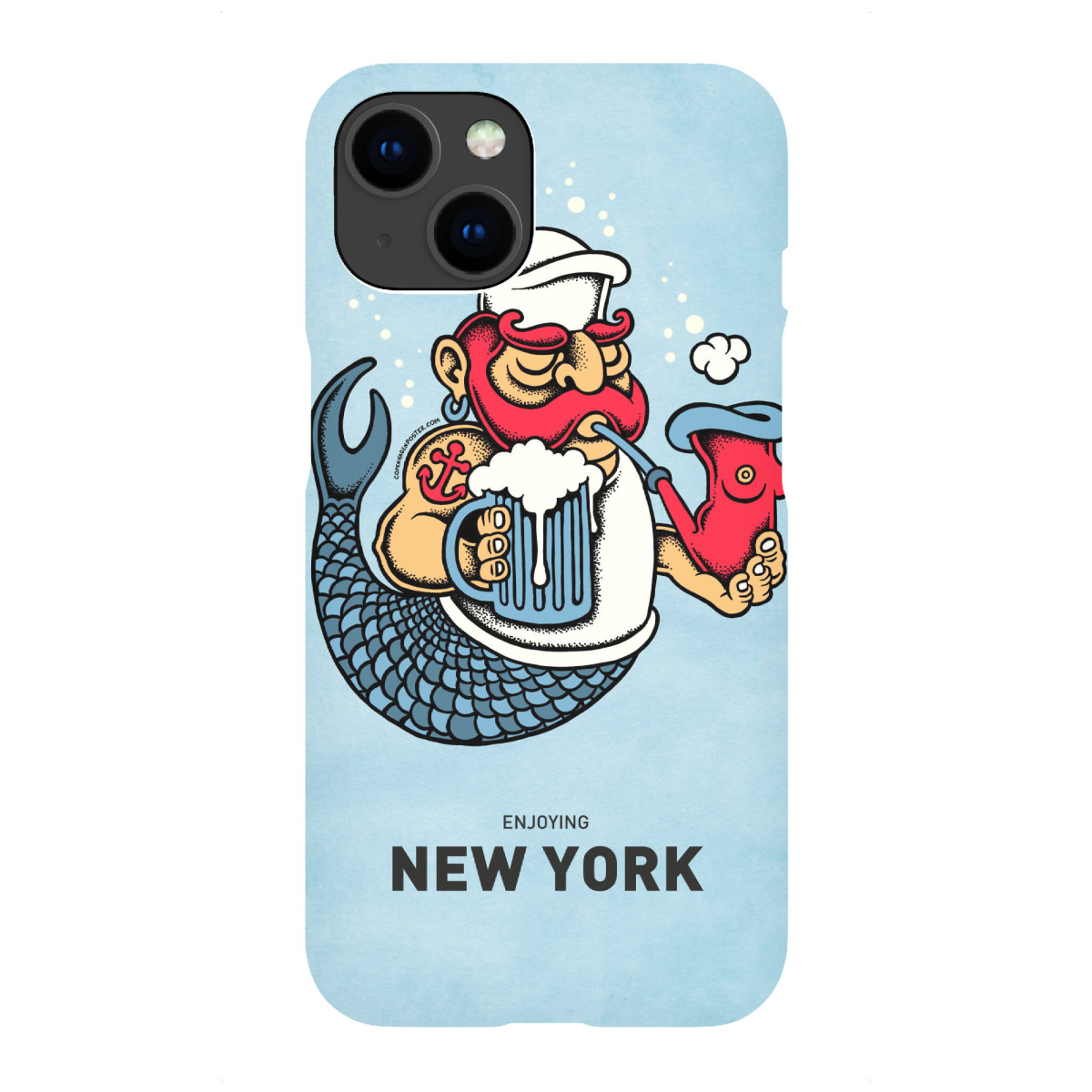 iPhone "New York Sailor Mermaid" Premium-Case Handyhülle artboxONE