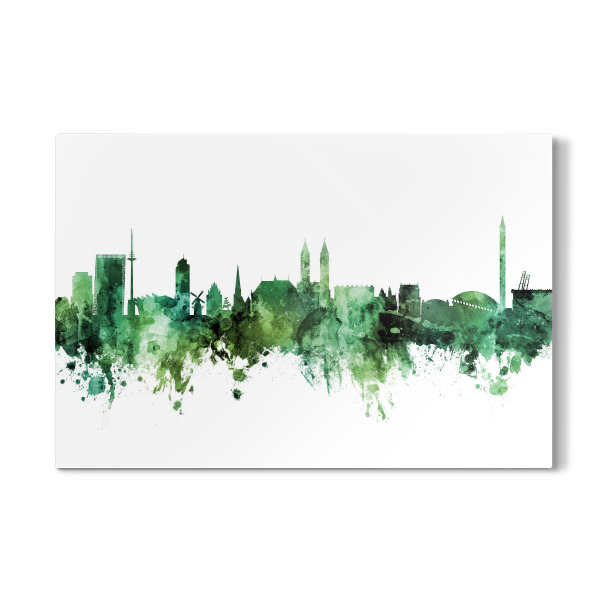 Galerie-Print "Bremen Germany Skyline Green" 30x20 cm artboxONE