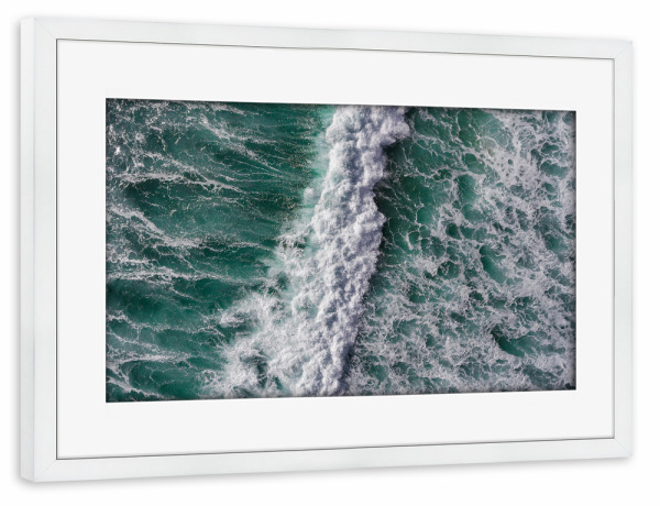 Poster mit Rahmen weiß "Ocean vibe" artboxONE - Natur,Reise,Reise / Strand und Meer