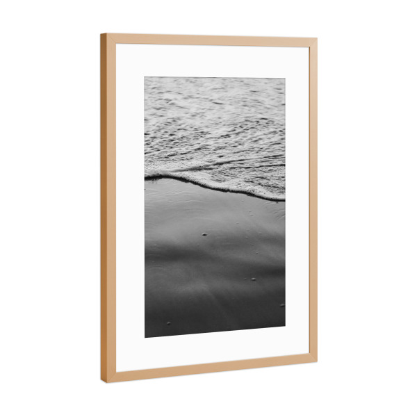 Poster mit Rahmen Kupfer "Sea Foam" artboxONE - Natur,Reise / Strand und Meer
