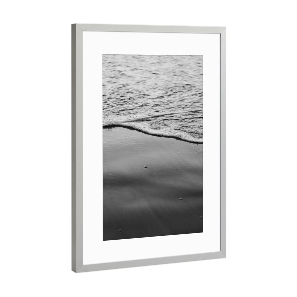 Poster mit Rahmen Silber "Sea Foam" artboxONE - Natur,Reise / Strand und Meer
