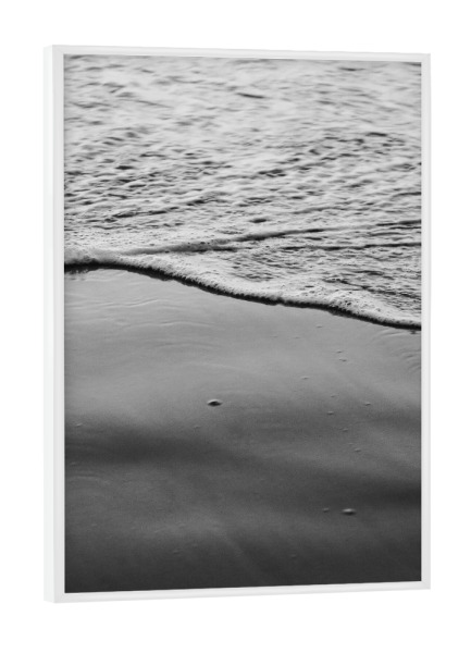 Poster mit weißem Rahmen "Sea Foam" artboxONE - Natur,Reise / Strand und Meer