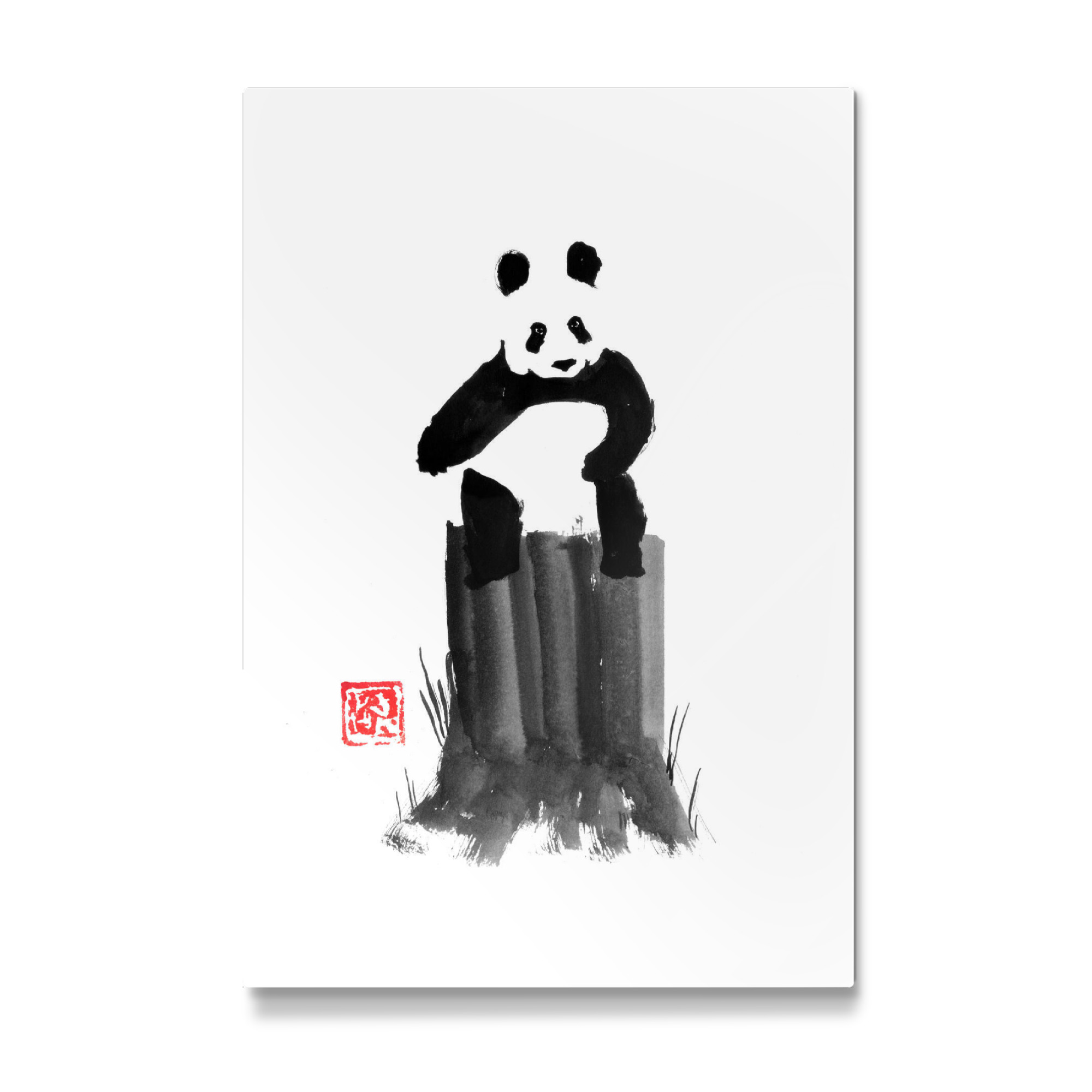 Galerie-Print "Panda on his tree" 75x50 cm artboxONE